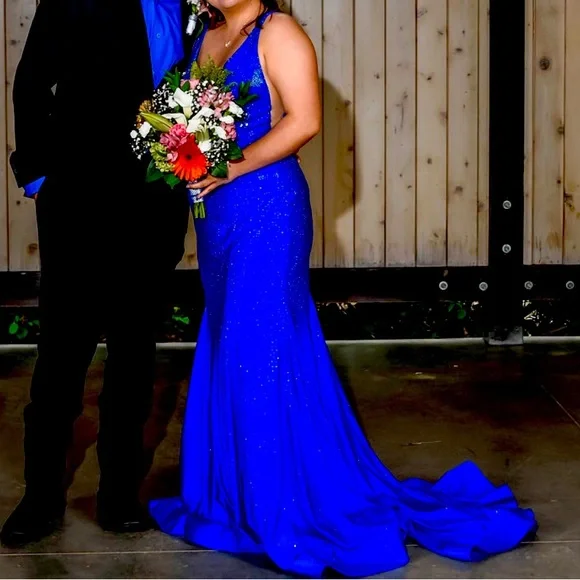 sherri hill royal blue prom dress Deluxa Strapless Mini Dress Black main image 0